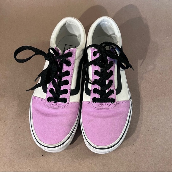 Vans Old Skool Womens Low Top Lace up Skate Sneaker Shoes Multi-Color Sz US 8.5 - Picture 2 of 10